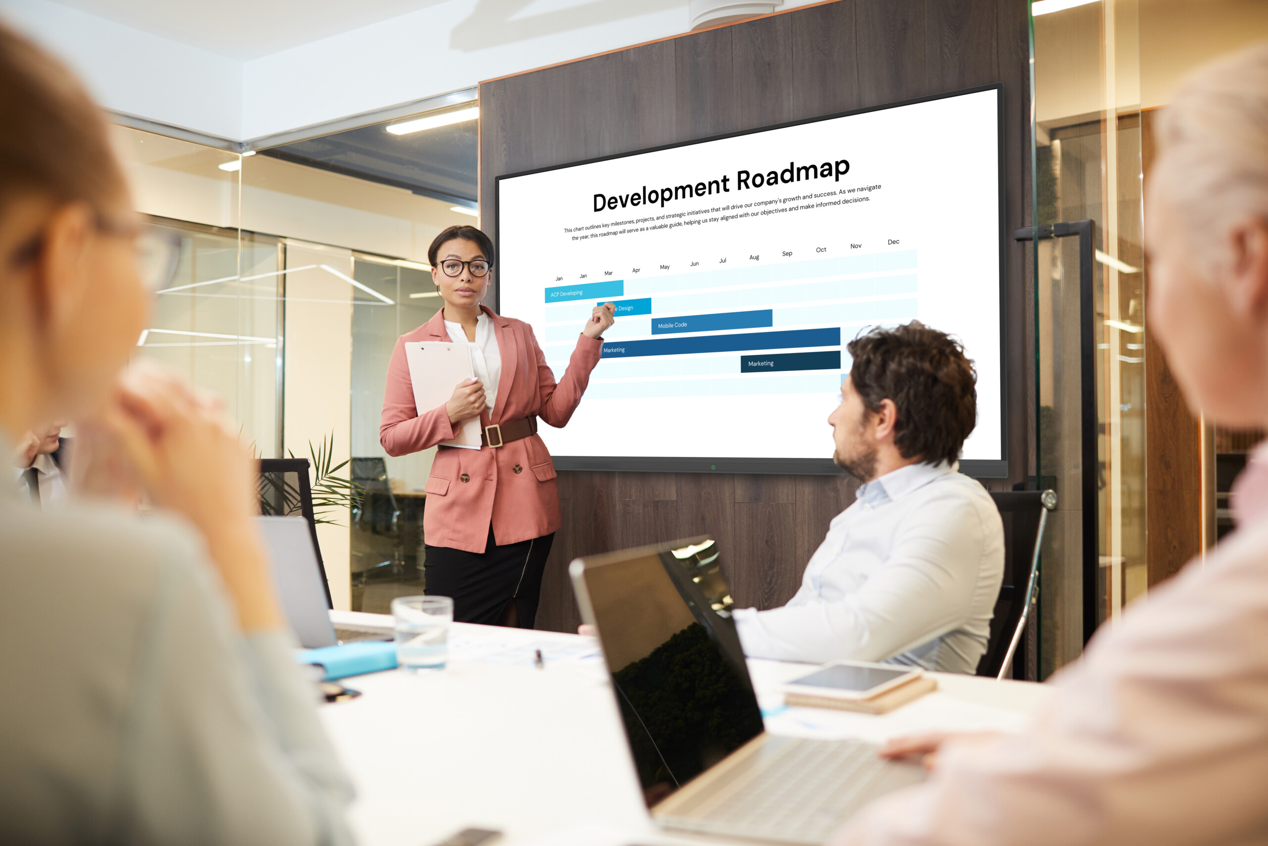 Business Presentation At Office