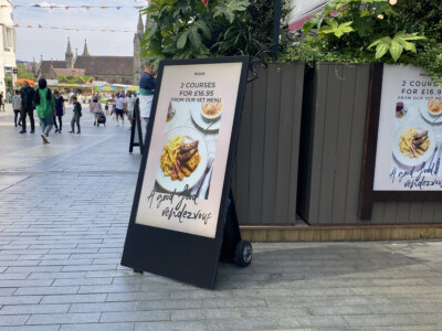 Outdoor Digital A Boards Cafe Rouge Birmingham (4)